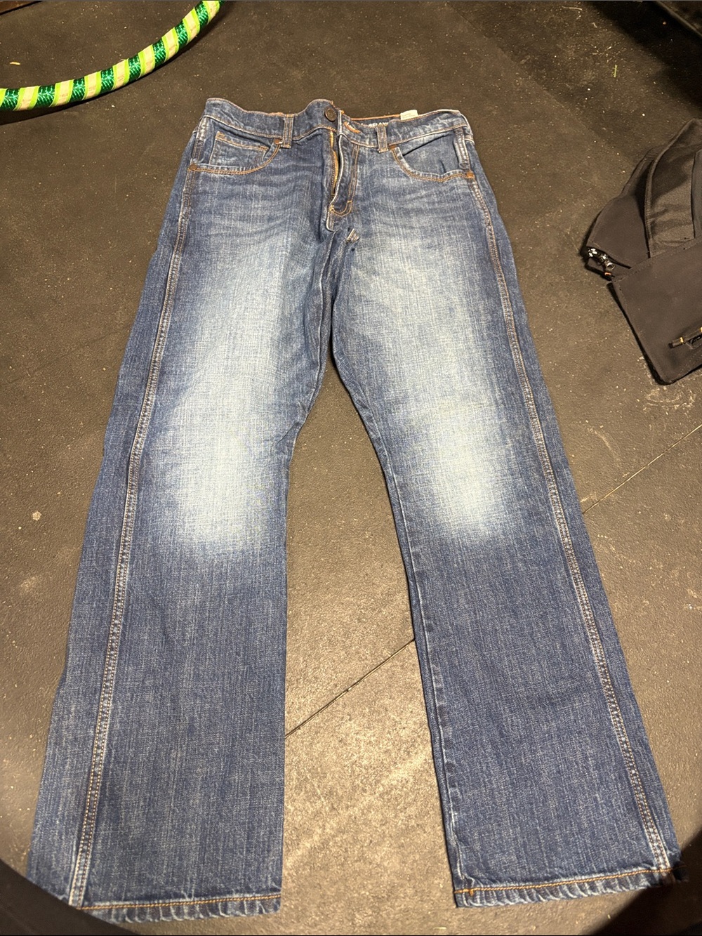 Men's Bootcut Blue Washed Jeans